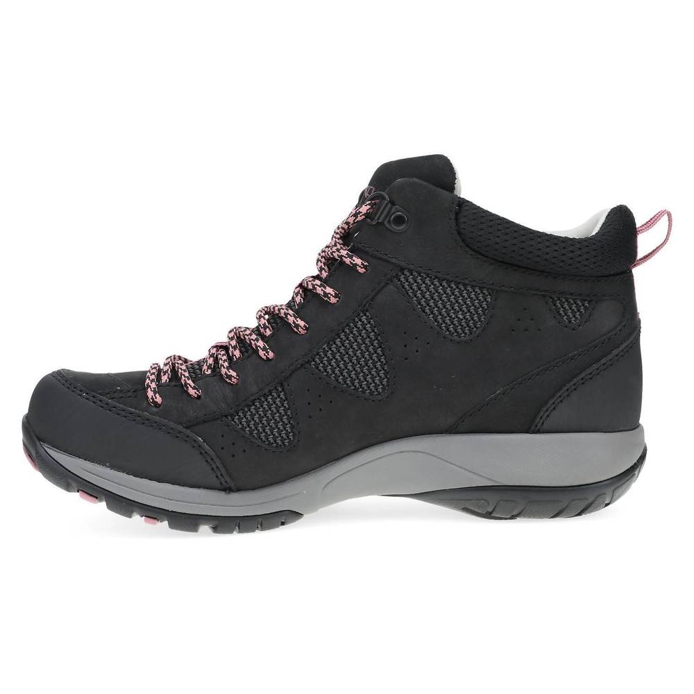 NEW DANSKO women's perrin hiking boots in black milled - Picture 2 of 8
